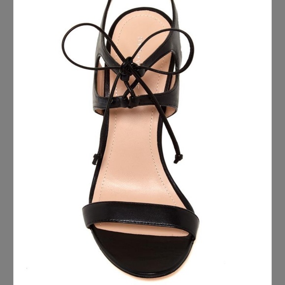 Pour La Victoire PLV Black Tie Stiletto Heeled Sandals - Picture 3 of 10